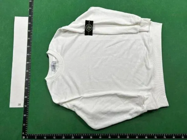Stone Island Logo Box Print White Hoodie - 3