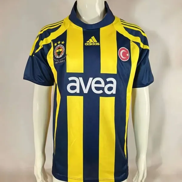 Adidas Fenerbahçe 2007 Centenary Home Jersey Navy Yellow - 1