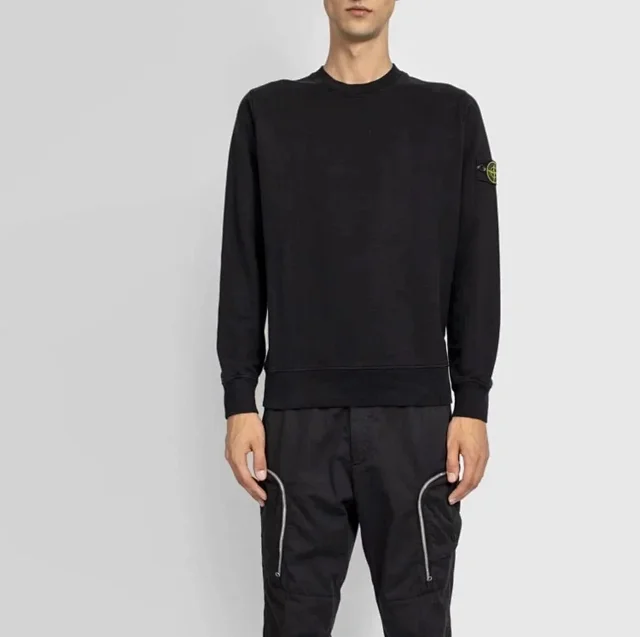 Stone Island Hoodies & Sweatshirts Crewneck sweatshirt with compass sleeve patch product detail image 6