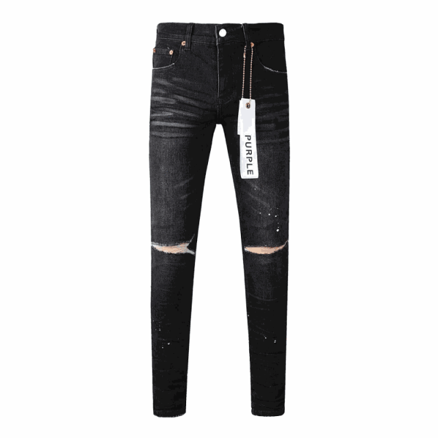 Purple Jeans Distressed Slim-Fit product detail image 1
