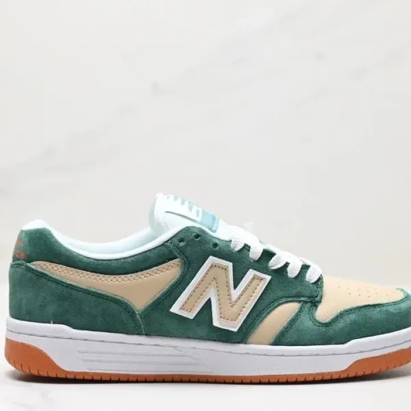 New Balance 550 Green Beige Orange Sneakers - 1