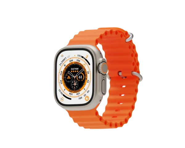Apple Watch Ultra 2 Orange Sport Loop Smartwatch - 1