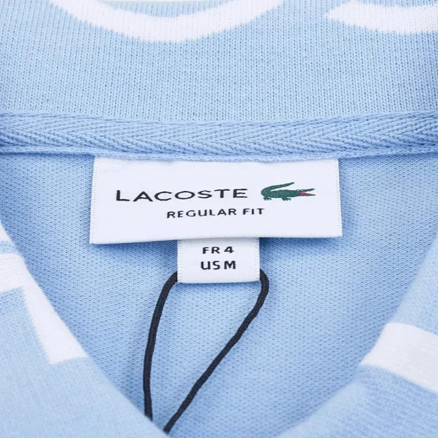 Lacoste Shirts Short-Sleeve Polo Shirt with Lettered Collar product detail image 3