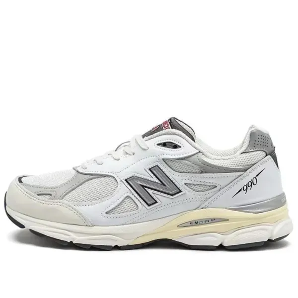 New Balance 990v3 Olive Green Running Shoes - 4