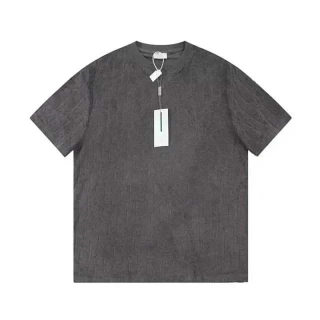 Dior T-Shirts Short-sleeve crewneck T-shirt with logo graphic or jacquard pattern product detail image 6