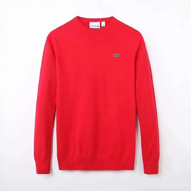 Lacoste Knitwear Crew-Neck Crocodile Logo Knit Sweater product detail image 4