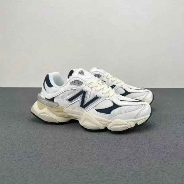 New Balance 9060 White Navy Chunky Sneakers - 1