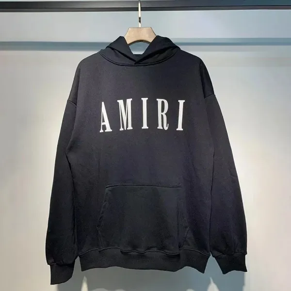 Amiri Logo Hoodie Black - 1