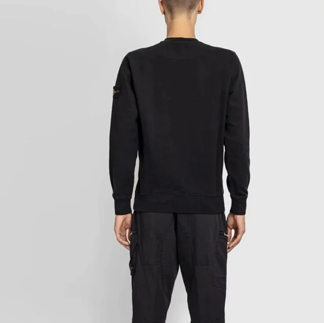 Stone Island Hoodies & Sweatshirts Crewneck sweatshirt with compass sleeve patch product detail image 5