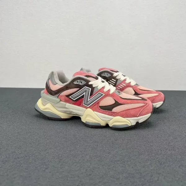 New Balance 9060 Pink Brown Chunky Sneakers - 1