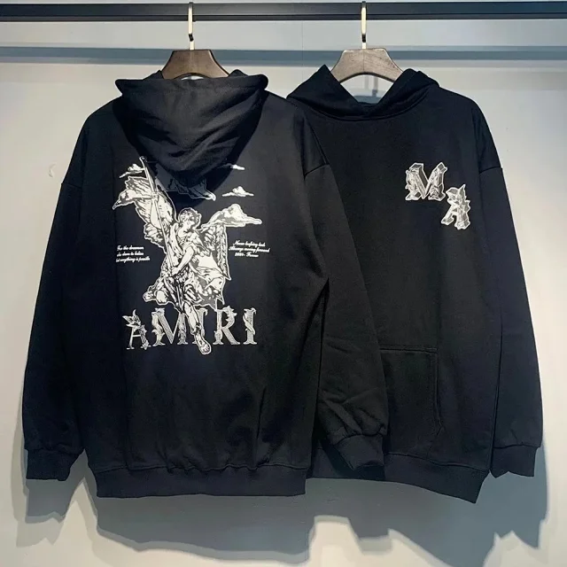AMIRI Hoodies & Sweatshirts Logo-print pullover hoodie product detail image 8