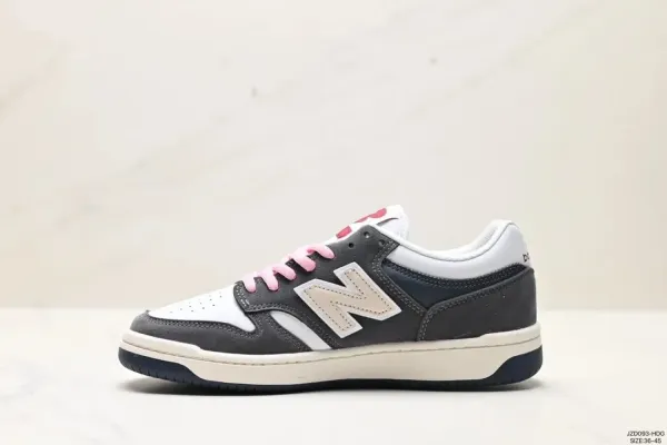 New Balance 550 Black Gray White Sneakers - 5