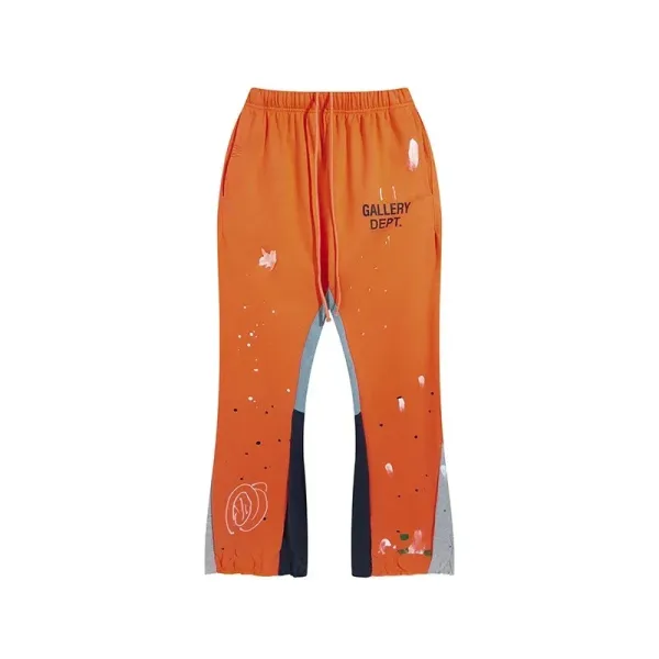 Gallery Dept. Paint-Splatter Sweatpants Orange - 1