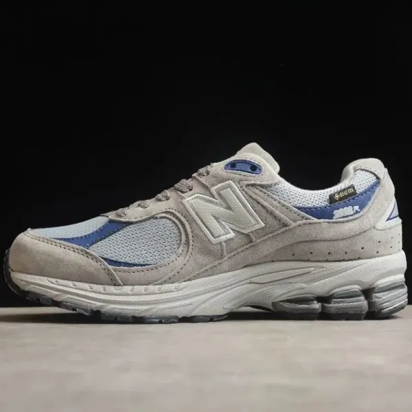 New Balance 2002R GORE-TEX Beige Blue Running Shoes - 1