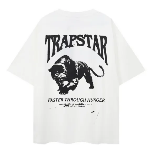 Trapstar Faster Through Hunger Black Oversized T-Shirt - 4