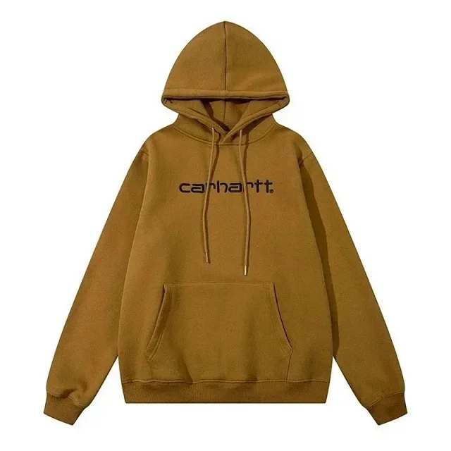 Carhartt Hoodies & Sweatshirts Logo-embroidered pullover hoodie with kangaroo pocket product detail image 7