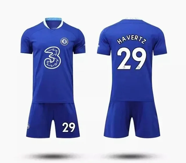 Chelsea FC Football Jerseys Blue home jersey with player name and number print product detail image 2