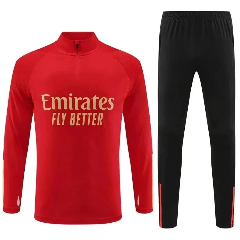 Emirates x Adidas Training Set Red/Black Tracksuit - 10