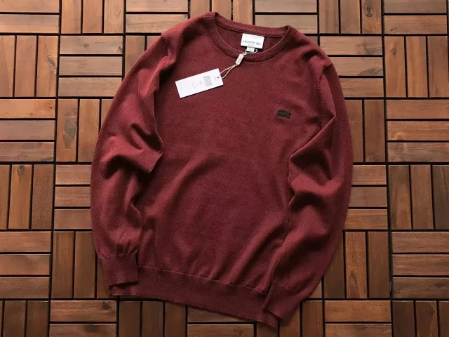 Lacoste Knitwear Crocodile Logo Crew-Neck Knit Sweater product detail image 7