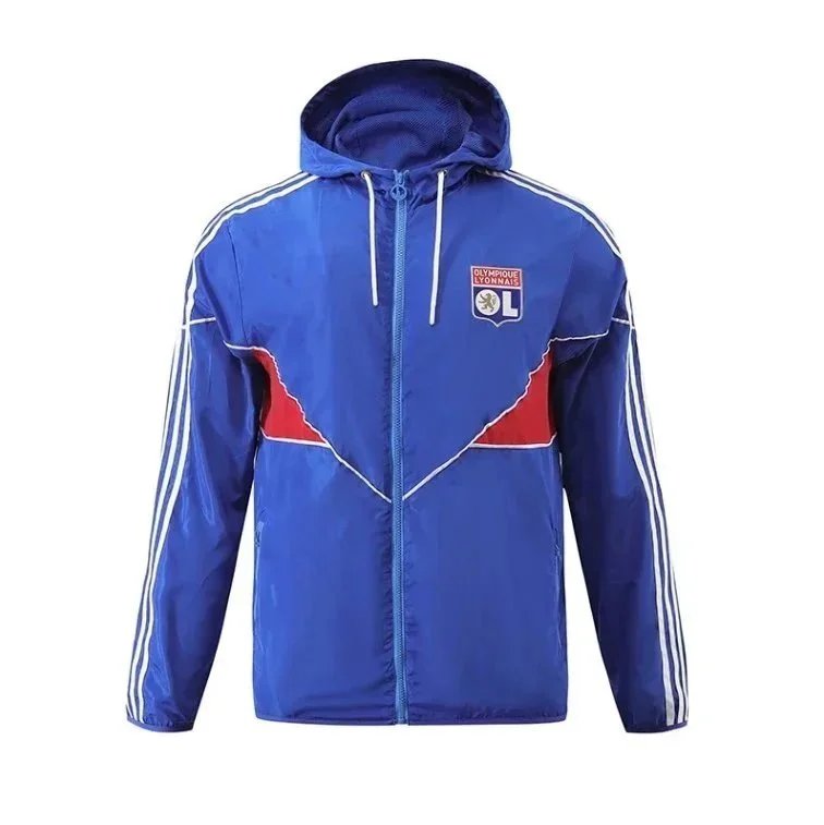 里昂蓝色球员版风衣