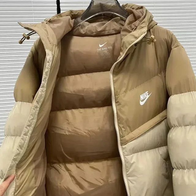 Nike Down Jackets Hooded color-block puffer jacket product detail image 6
