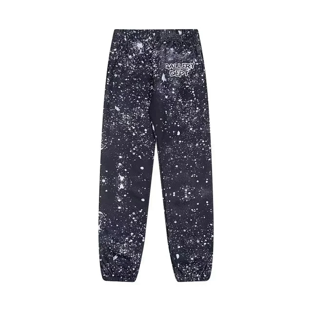 Gallery Dept. Trousers Paint-splatter sweatpants with logo print product detail image 2