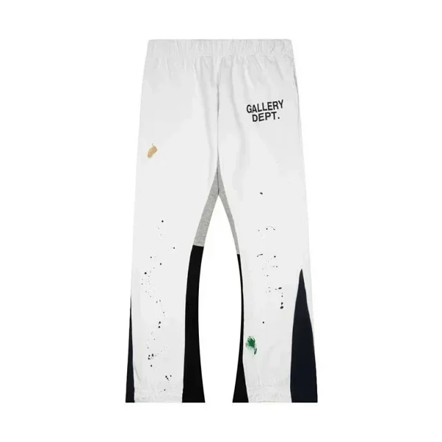 Gallery Dept. Trousers Paint-splatter sweatpants with logo print product detail image 7