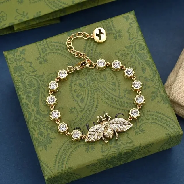 Gucci Jewelry Crystal Chain Bracelet product detail image 2