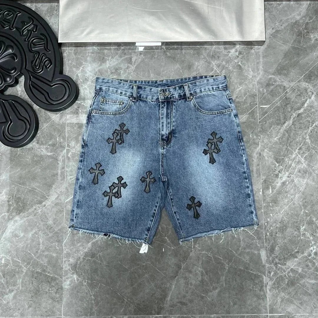 Chrome Hearts Jeans Loose-Fit Cross Patch — 30