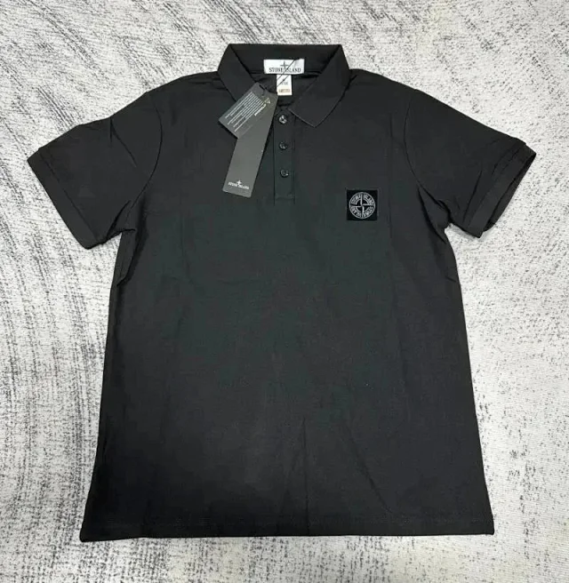 Stone Island Shirts Short-Sleeve Polo Shirt with Compass Badge product detail image 7