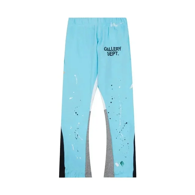 Gallery Dept. Trousers Paint-splatter sweatpants with logo print product detail image 14