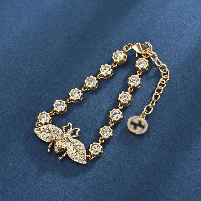 Gucci Jewelry Crystal Chain Bracelet product detail image 5