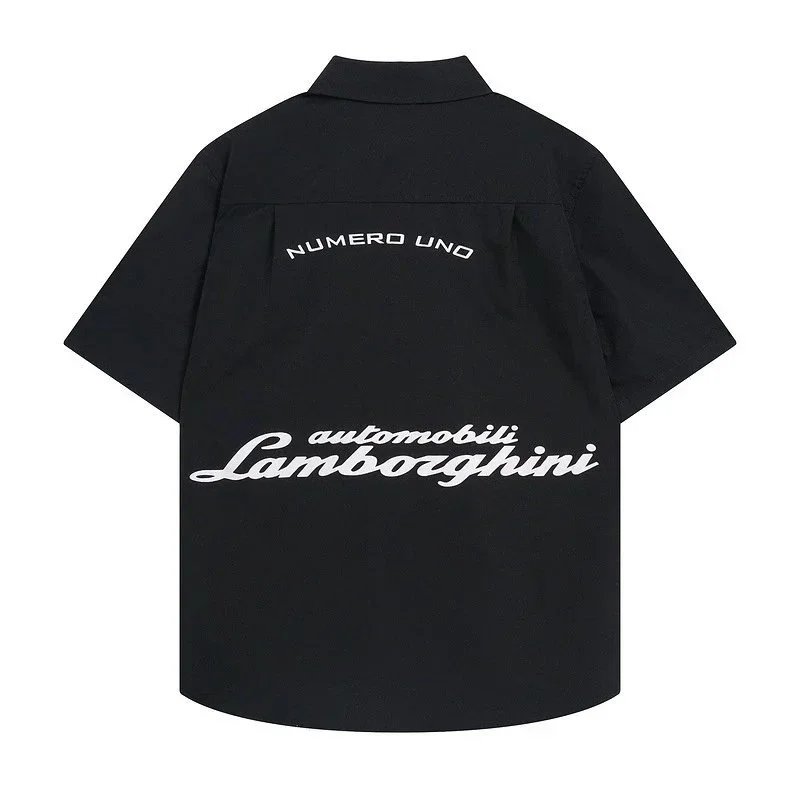 Rhude x Automobili Lamborghini 1963–2023 Oversized Short-Sleeve Shirt Army Green - 11