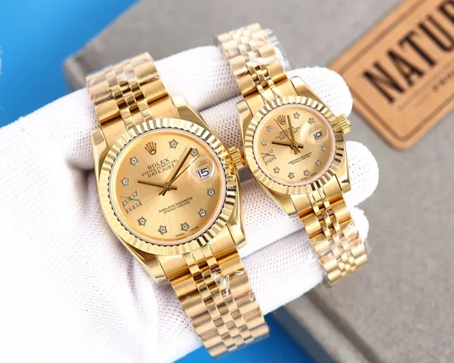 Rolex Watches Datejust diamond-dial date watch product detail image 2
