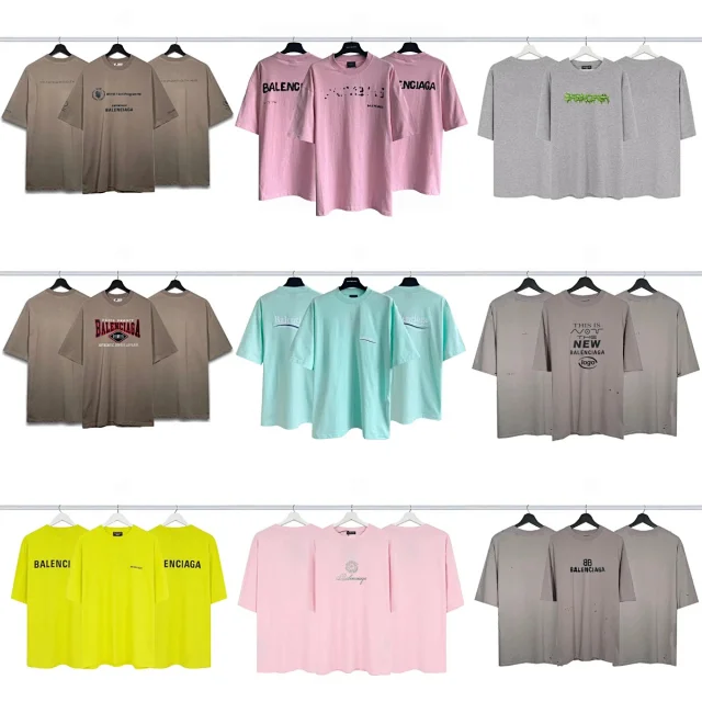 Balenciaga T-Shirts Short-Sleeve Logo Graphic T-Shirt product detail image 1
