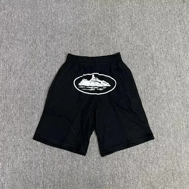 Corteiz Shorts Cargo with Webbing Belt and Oval Graphic Print — 14
