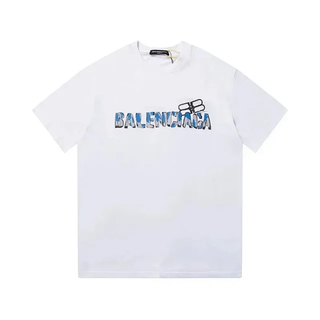 Balenciaga T-Shirts Short-Sleeve Crew-Neck Graphic product detail image 3