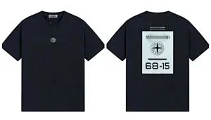 Stone Island T-Shirts Short-sleeve graphic T-shirt with compass emblem prints product detail image 6