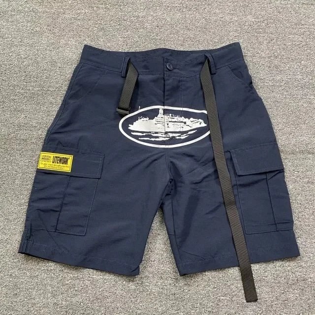 Corteiz Oval Logo Black Performance Shorts - 9