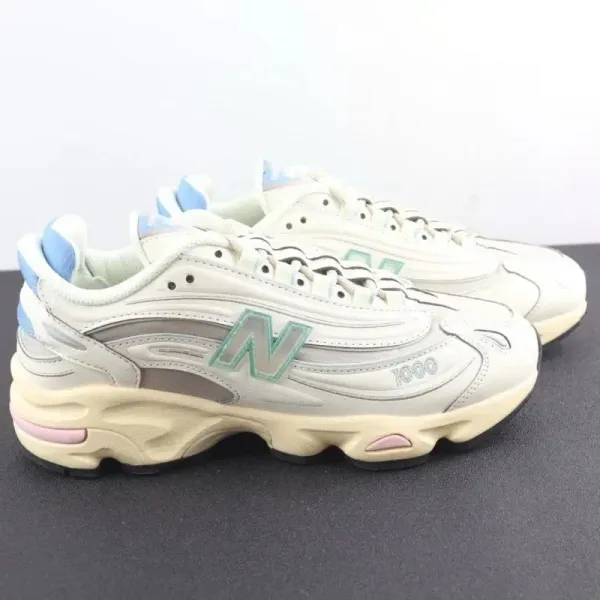 New Balance 1000 Pastel Cream Chunky Sneakers - 1