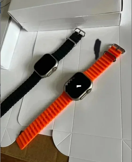 Unbranded Smartwatches Rectangular touchscreen smartwatch with silicone or leather-style strap product detail image 10