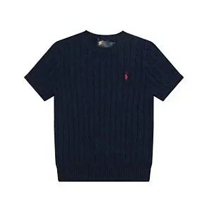 Ralph Lauren Knitwear Short-Sleeve Cable-Knit Crewneck product detail image 7