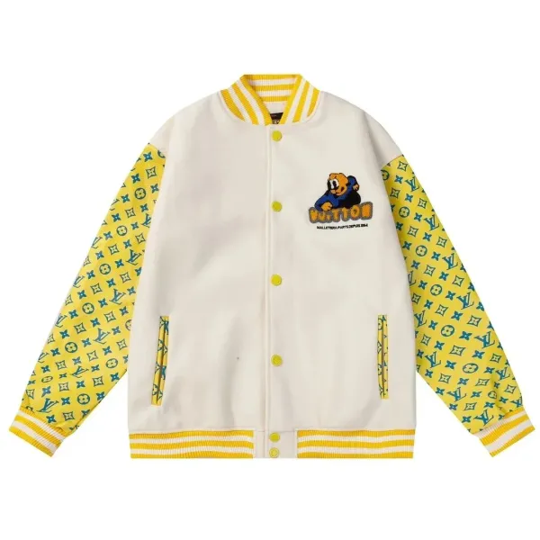 Louis Vuitton x Cartoon Network Buggs Bunny Varsity Jacket Yellow Multicolor - 1