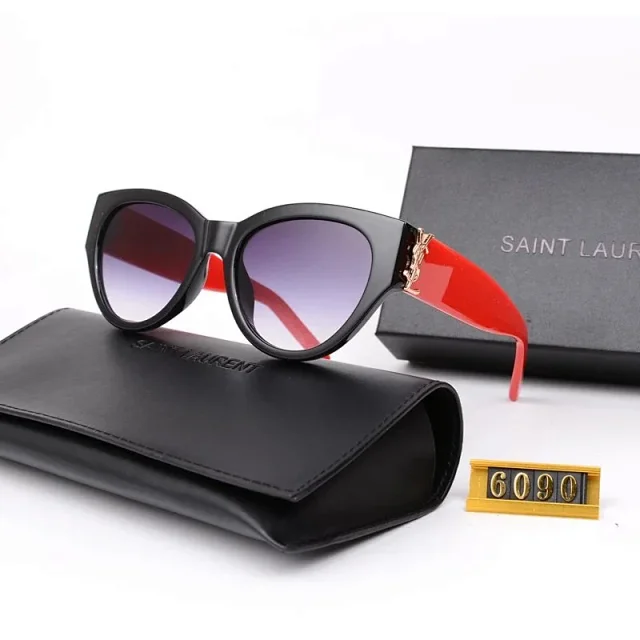 Saint Laurent Eyewear Cat-Eye Sunglasses with YSL Logo Temples product detail image 6