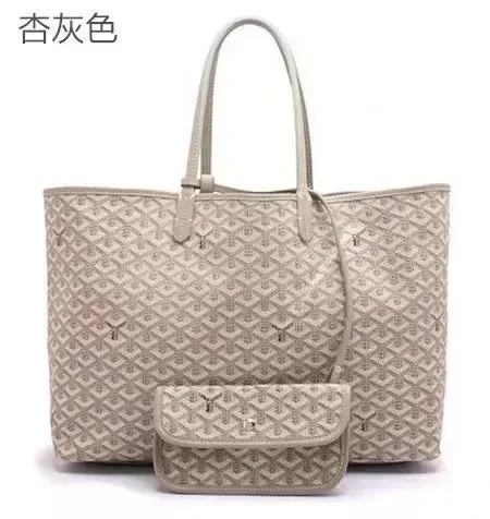 Goyard Saint Louis Tote and Pouch in Ash Gray - 1