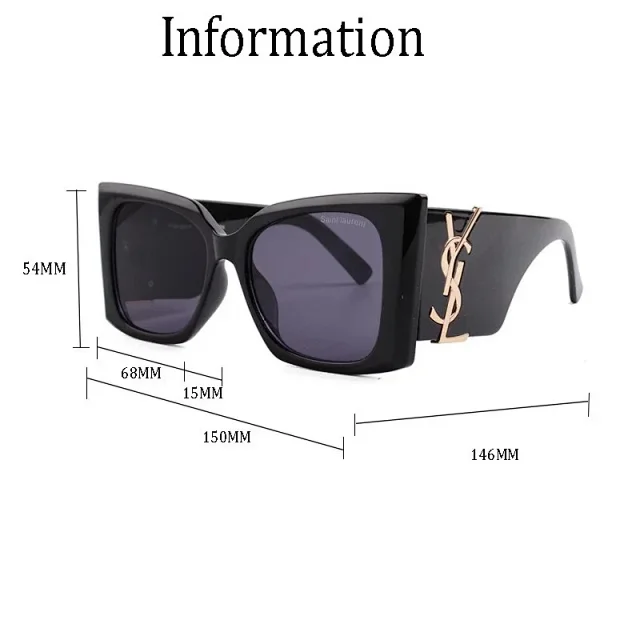 Saint Laurent Eyewear Cat-Eye Sunglasses with YSL Logo Temples product detail image 10
