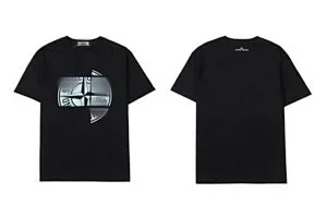 Stone Island T-Shirts Short-sleeve graphic T-shirt with compass emblem prints product detail image 5