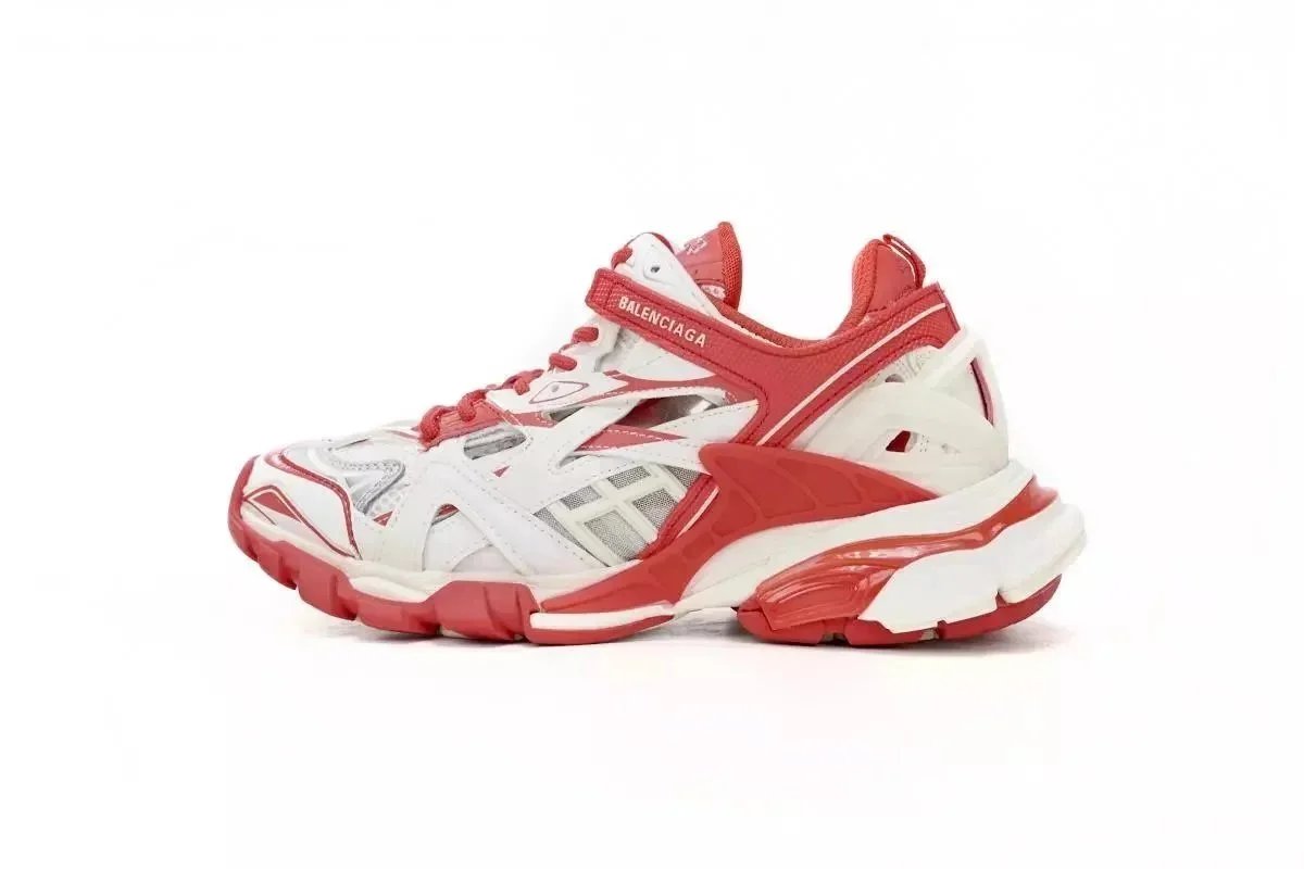 Balenciaga Sneakers Track — White Red