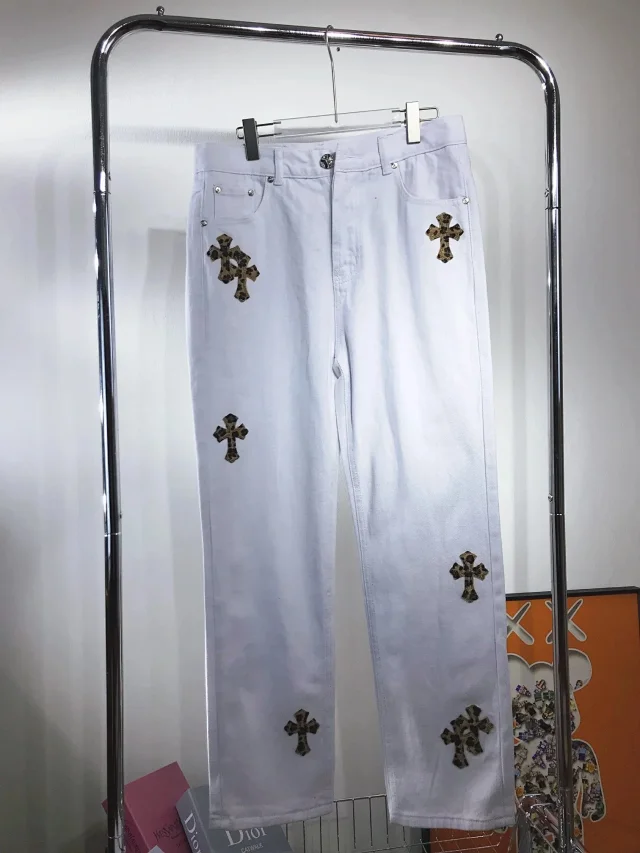 Unbranded Jeans Straight-leg with cross patches product detail image 6