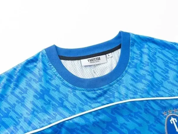 Trapstar Houndstooth Blue Jersey T-Shirt - 6